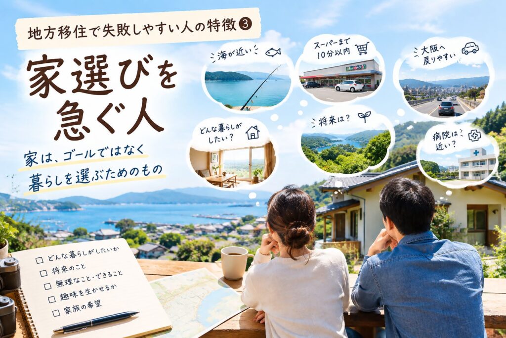 移住に失敗しないか不安な夫婦
